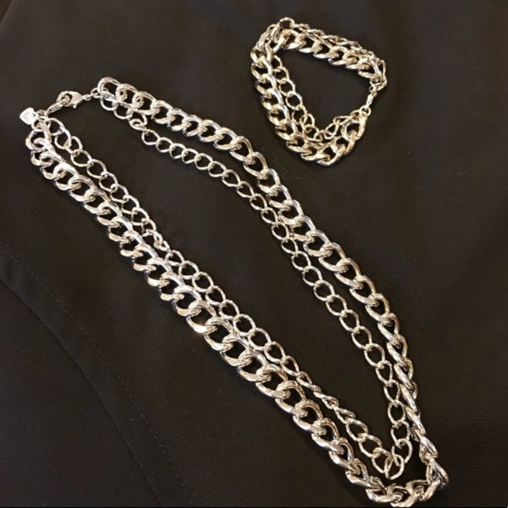 Stella & Dot | Versatile Timeless Elegance⚔️SILVER LUXE Curb Chains Reti… - Picture 7 of 13